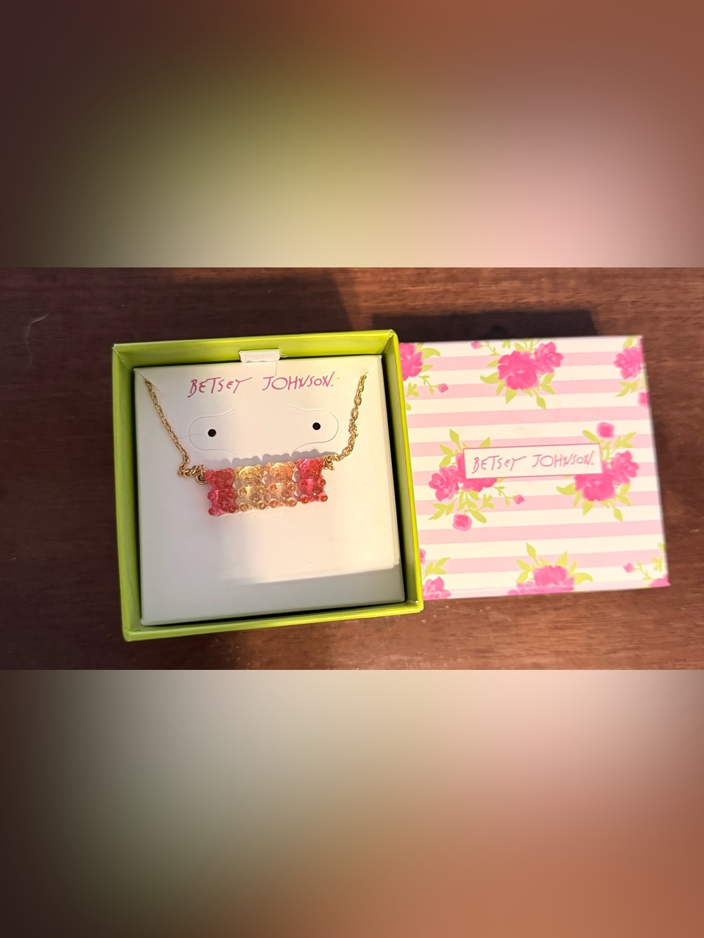 Betsey Johnson Gummy Bear Necklace